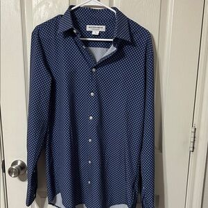 Mizzen+Main Navy Geometric Men's Shirt